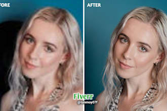 do photo restoration, image enhancement, and logo upscale