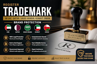 register trademark in uae, qatar, saudi arabia, kuwait, oman brand protection