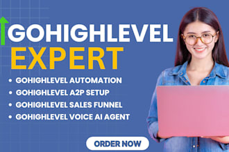 build gohighlevel automation, CRM workflows and funnels