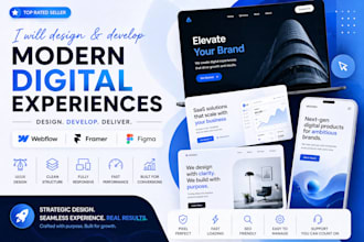design a high converting webflow or framer website for saas