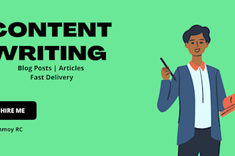write SEO friendly blog posts and articles