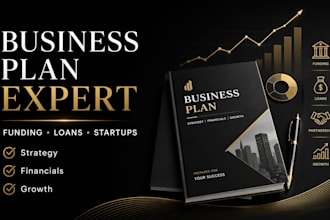 write a startup business plan, financial projections, and business strategy
