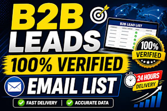 do targeted b2b lead generation and verified email list building