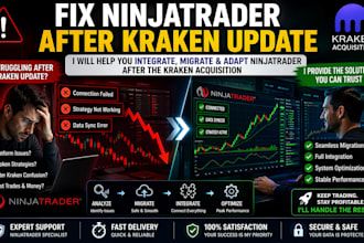 help you integrate, migrate and adapt ninjatrader after the  kraken acquisition