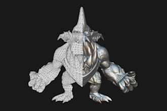 do retro ps1 n64 low poly 3d character modeling for video game asset animation