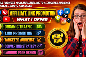 do affiliate marketing, referral link promotion, and website promotion