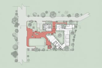draw and render site plans, master plans