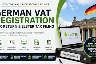 do german vat registration, vat id, tax return, and elster tax filing