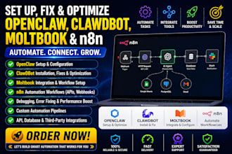 set up openclaw moltbook clawbdot n8n optimize your automation workflow