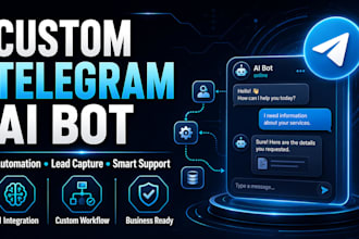 build a custom telegram ai bot for your business