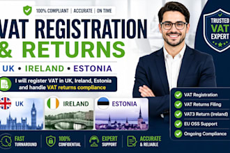 do vat registration and vat returns UK ireland estonia fast and compliant
