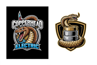 design a unique snake logo for your brand or business