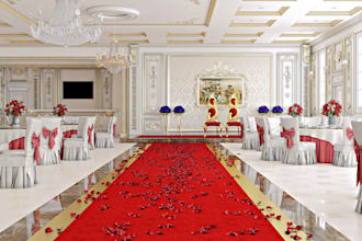 do 2d floor plan, seating layout, 3d interior design for wedding or event hall