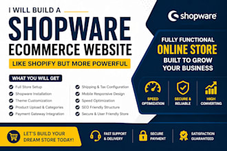 build a high converting shopware ecommerce website, shopware store