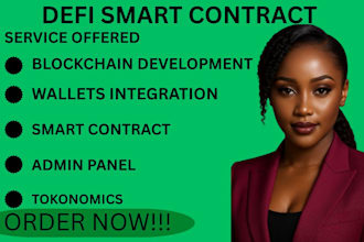 develop smart contract blockchain developer web3 defi solidity