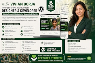 design nonprofit website for nonprofit charity organization