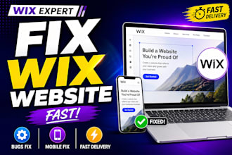 fix wix website errors, bugs and mobile issues fast