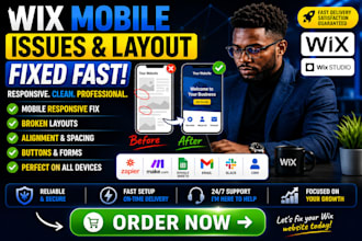 fix wix mobile responsive issues and broken layouts