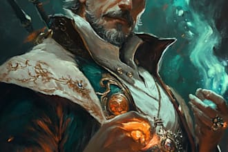 dnd character art and character designer
