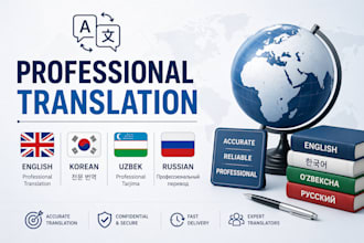 provide professional multi language translation