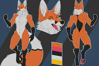 draw furry art, reference sheet, furry oc ,sfw, nsfw fursona, anthro, avatar