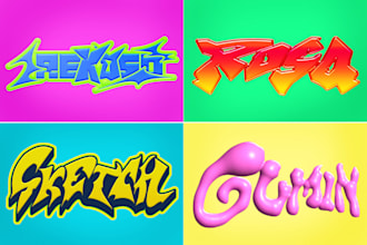 design an edgy y2k logo, grunge, or neo tribal typography