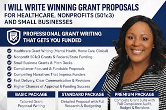 do grant writing, grant proposal, grant research, and grant application