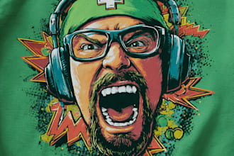 draw a custom funny meme t shirt design for you