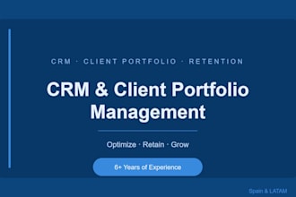 manage your client portfolio and optimize your CRM