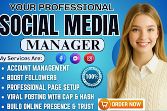 be social media marketing manager social media manager page growth strategist