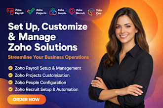 set up customize manage zoho payroll zoho projects zoho people zoho recruit zoho