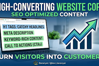 write high converting SEO website copy and web content