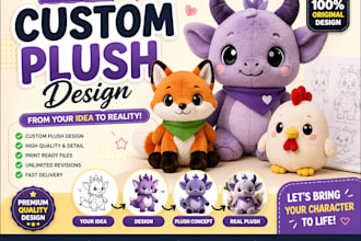design and manufacture custom plush toys and stuffed animals