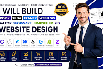 build dorik tilda framer webflow saleor shopware jumpseller zid website design