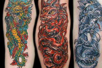 design a modern and minimalist tattoo design