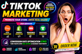 boost etsy sales with SEO, shopify marketing, redbubble and stan store promotion