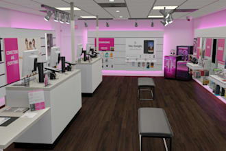 design 3d supermarket, grocery store, retail shop, shopping mall, showroom