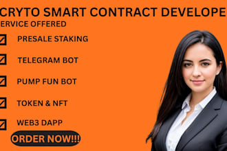 develop and audit solidity smart contracts for defi and token launches