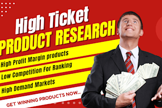 find high ticket product research amazon fba winning product research
