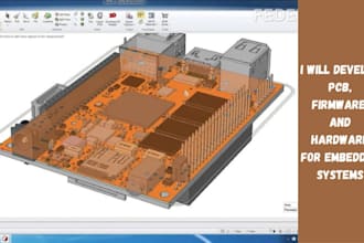 develop pcb, firmware, and hardware for embedded systems