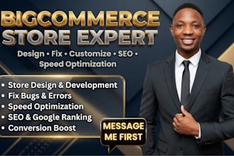 design develop customize fix bigcommerce store SEO