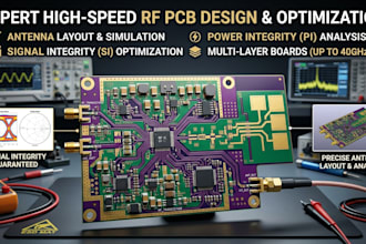 design high speed rf pcb, antenna layout and signal integrity optimized boards