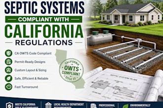 design septic systems compliant with california regulations