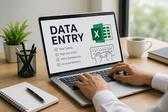 data entry typing work excel