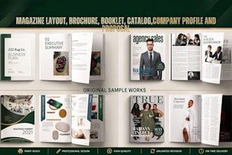 design magazine layouts, catalogs, brochures and booklets in canva