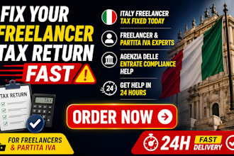 provide urgent italy tax filing help and fix freelancer tax return