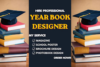 create a custom layout and print ready formatting for school yearbooks