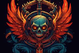 capture a fantasy rpg logo dnd image for you
