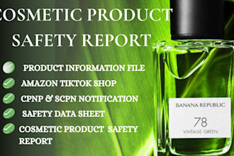 create certified cosmetic safety assessments and reports
