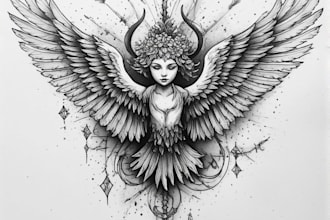 design a modern and minimalist tattoo design